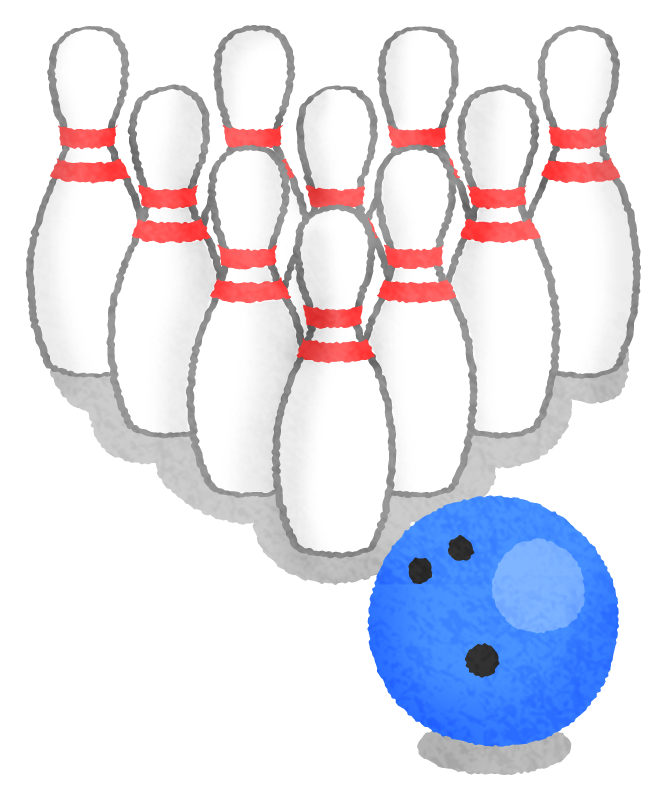 Bowling Ball And Pins Free Clipart Illustrations Japaclip