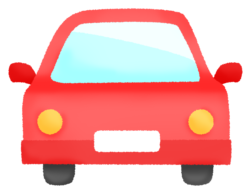 Red car (front view)