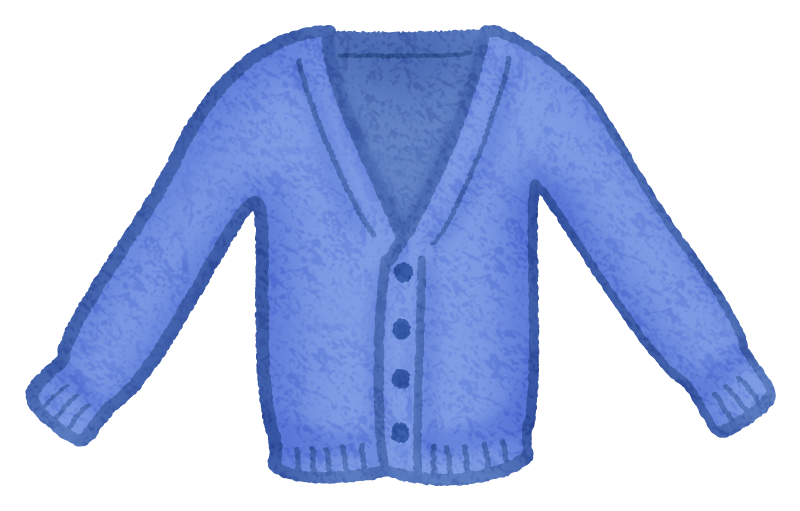 Blue cardigan