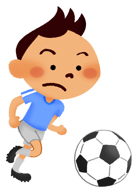 サッカーをする男の子の無料イラスト フリーイラスト素材集 ジャパクリップ