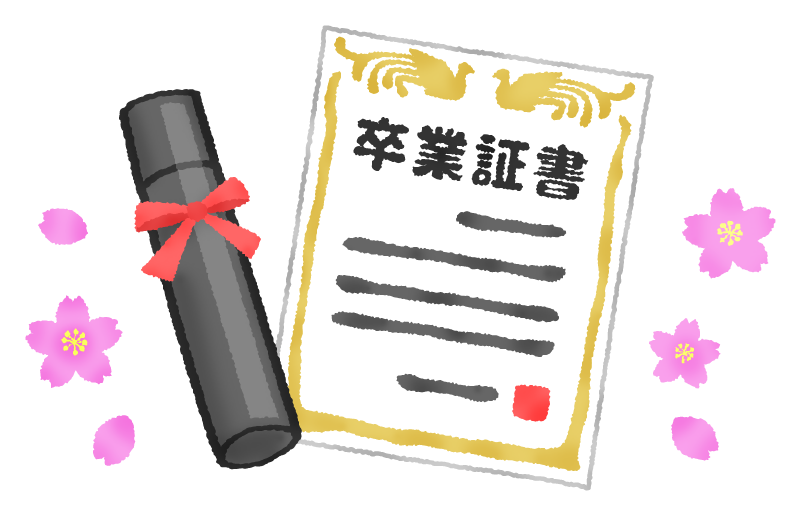 Certificate Of Graduation And Tube Case Free Clipart Illustrations Japaclip