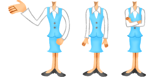 Set of woman's uniform 01