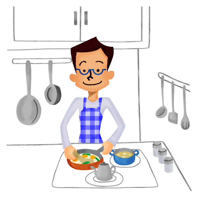 Hombre Cocinando Graficos De Clipart Ilustraciones Y Dibujos Gratis Japaclip