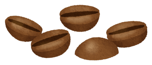 コーヒー豆のイラスト