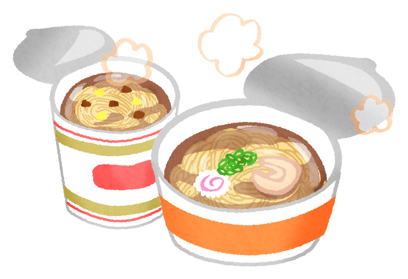 カップヌードル インスタントラーメンの無料イラスト フリーイラスト素材集 ジャパクリップ