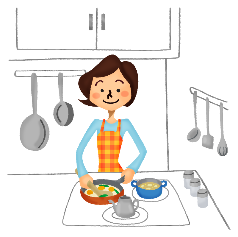 Woman cooking