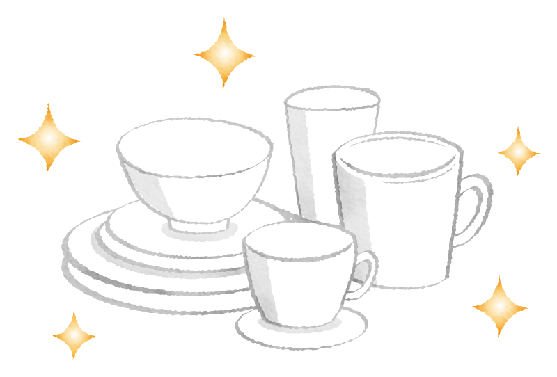 Shiny Dinnerware Free Clipart Illustrations Japaclip