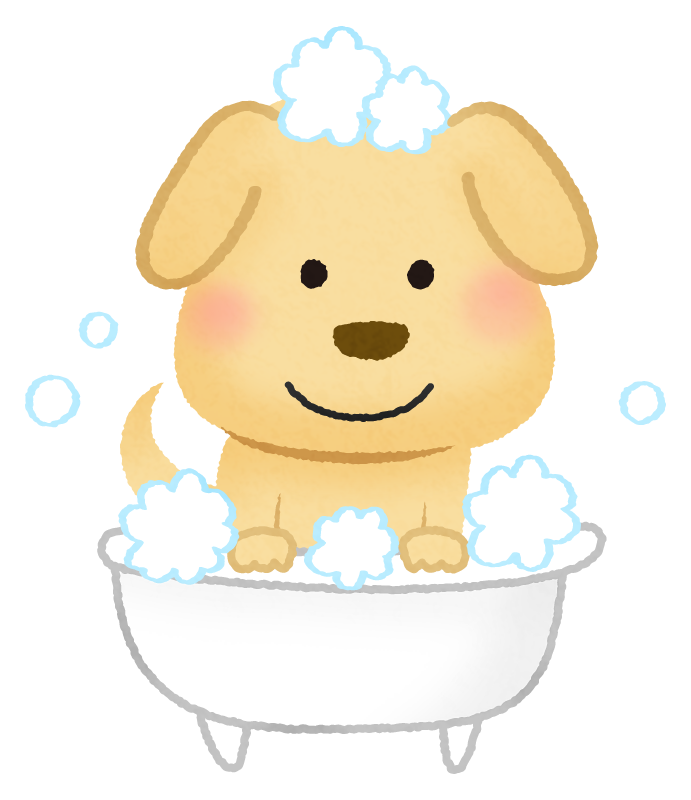 Dog Taking A Bath Free Clipart Illustrations Japaclip