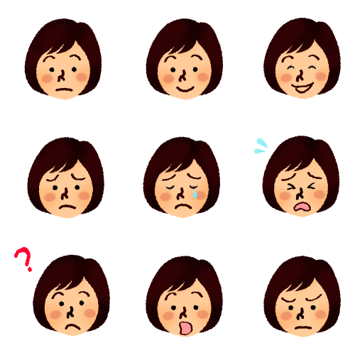 Set Of Woman S Faces 005 Free Clipart Illustrations Japaclip