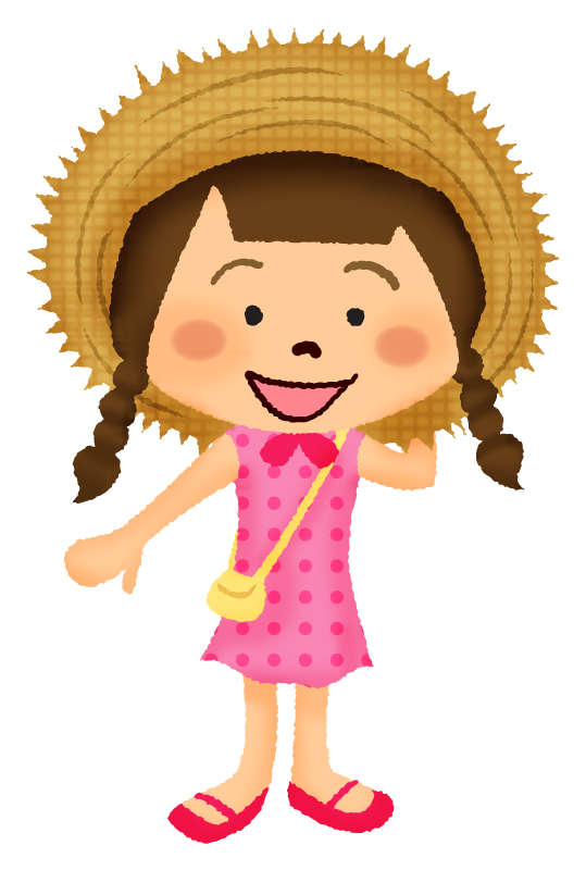 Girl In Straw Hat Free Clipart Illustrations Japaclip