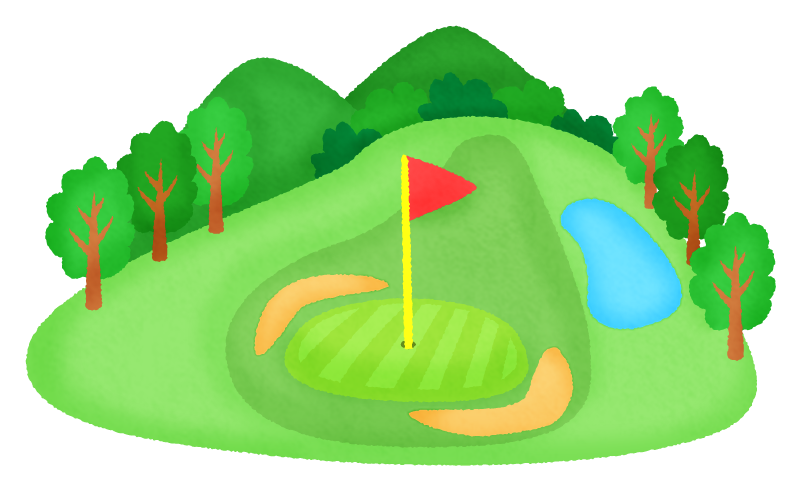 Golf Course Free Clipart Illustrations Japaclip