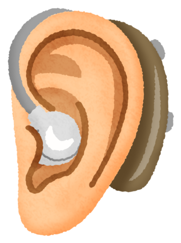 補聴器のイラスト