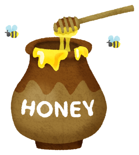 ハチミツのイラスト