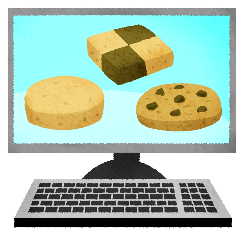 Cookie / クッキー（Web）のかわいいフリーイラスト素材