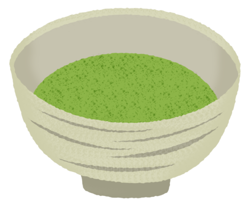 抹茶のイラスト
