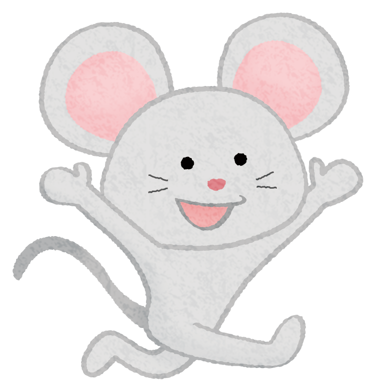 ratón feliz