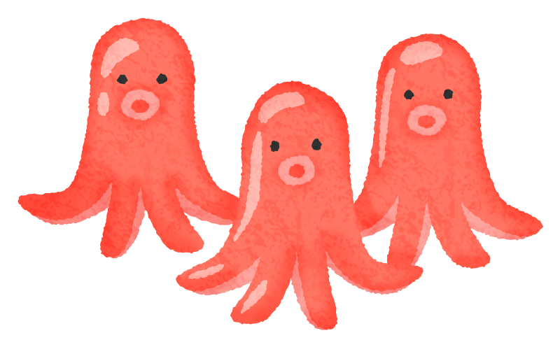 Octopus-shaped sausage