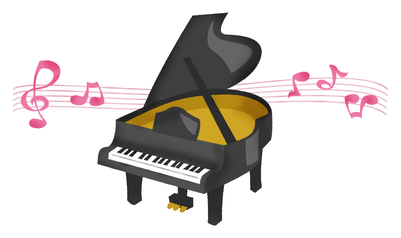 Piano With Music Notes Free Clipart Illustrations Japaclip