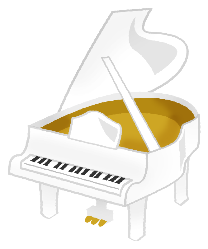 White Piano Free Clipart Illustrations Japaclip