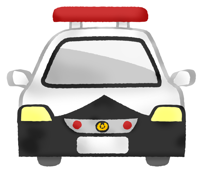 Police car (front view)