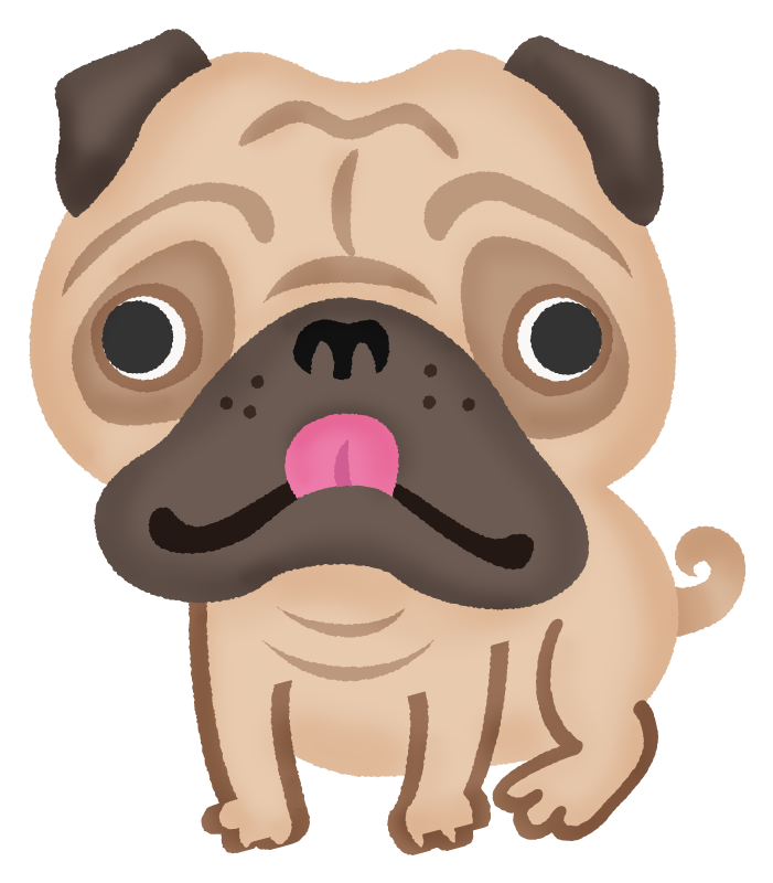 Pug Fawn Free Clipart Illustrations Japaclip