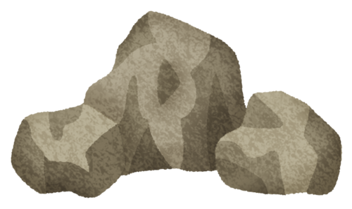 岩（複数）のイラスト
