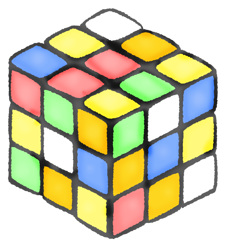 Unfinished Rubik S Cube Free Clipart Illustrations Japaclip