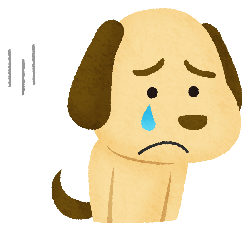 Perro triste