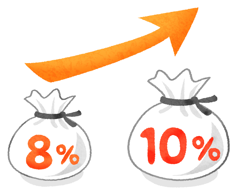 Aumento del impuesto a las ventas (8% 10%)