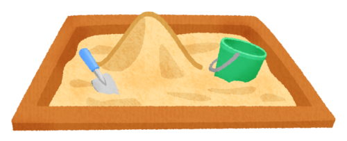 砂場のイラスト
