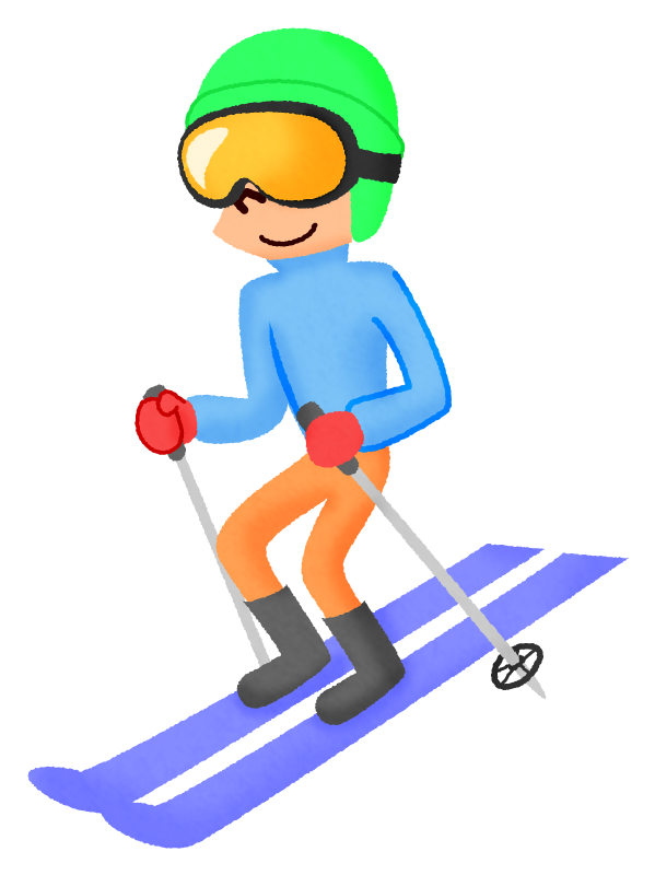Hombre esquiando