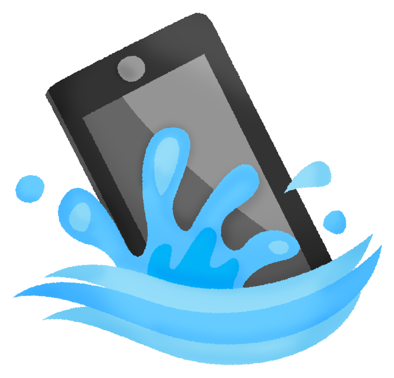Cell phone dropped in water