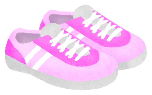 運動靴 / スニーカー（ピンク）のイラスト