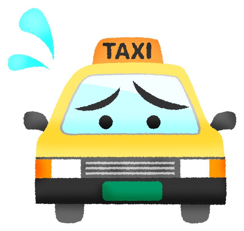 Annoyed taxi character