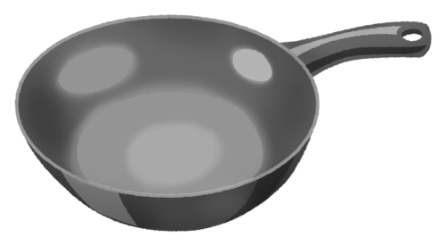 中華鍋のイラスト