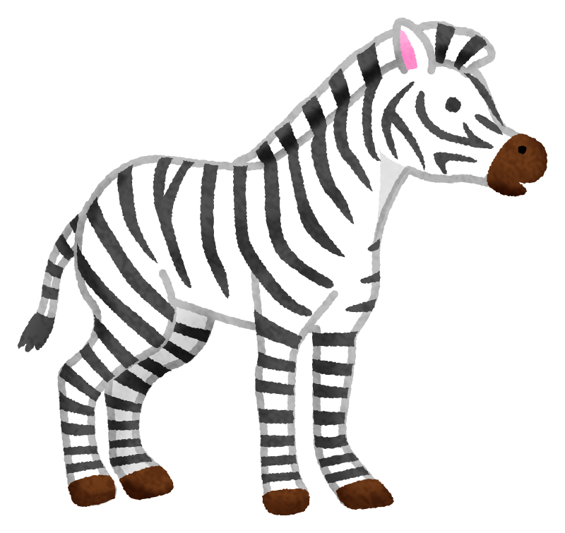 Jospictjatnko Zebra シマウマ イラスト 簡単