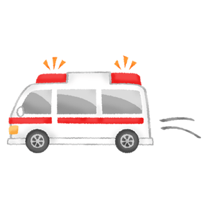 Ambulancia en movimiento