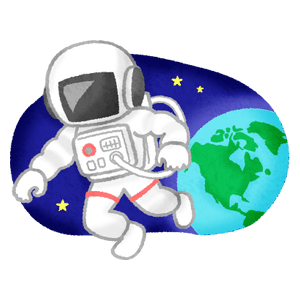 Astronauta con tierra