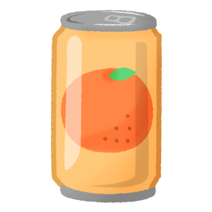 缶のオレンジジュース