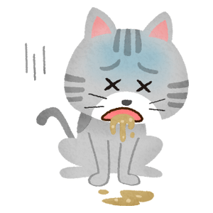 Cat throwing up