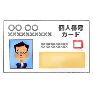 Individual number card (man)