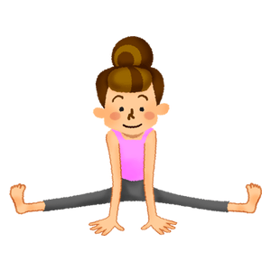 Woman doing a split