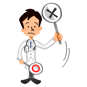 Doctor sosteniendo letrero de signo 