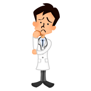 Worried doctor