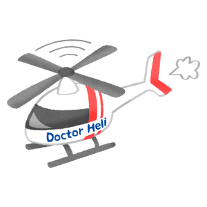 Helicóptero médico de emergencia.