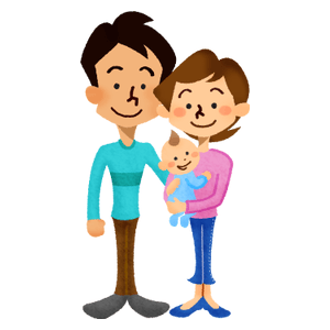 家族 夫婦と赤ちゃん の無料イラスト フリーイラスト素材集 ジャパクリップ