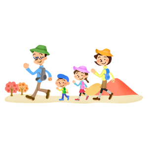 Family hiking (autumn)