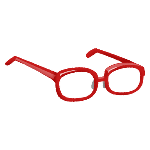 赤い眼鏡