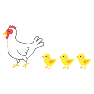 雄鶏と雌鶏の無料イラスト フリーイラスト素材集 ジャパクリップ