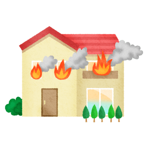 Casa en llamas